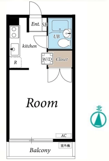 パレクレール白山 3階 1Rの間取り