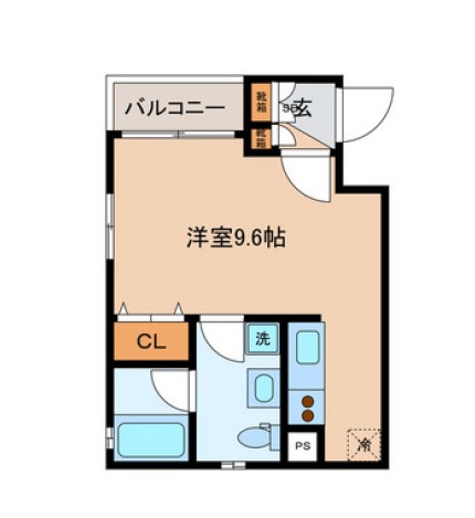 グラストーンズ 1階 1Kの間取り